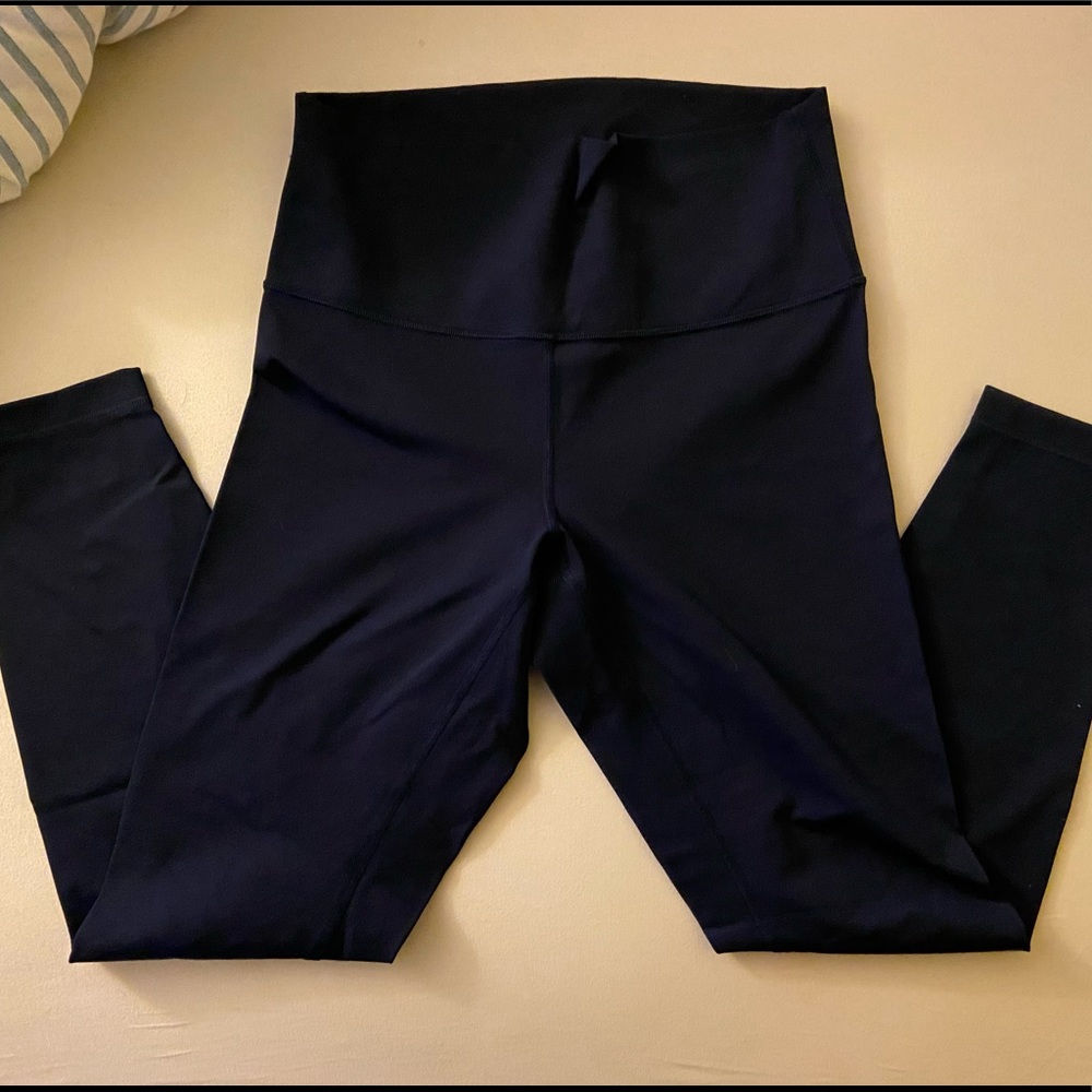 Lululemon align leggings 25 in length, size 8, navy.
